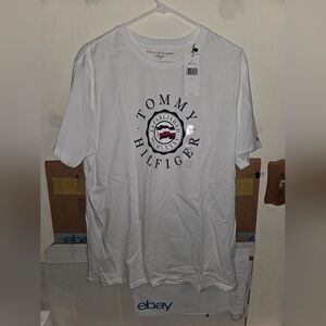 Tommy Hilfiger T-Shirt Size LG Color White NWT Men's
